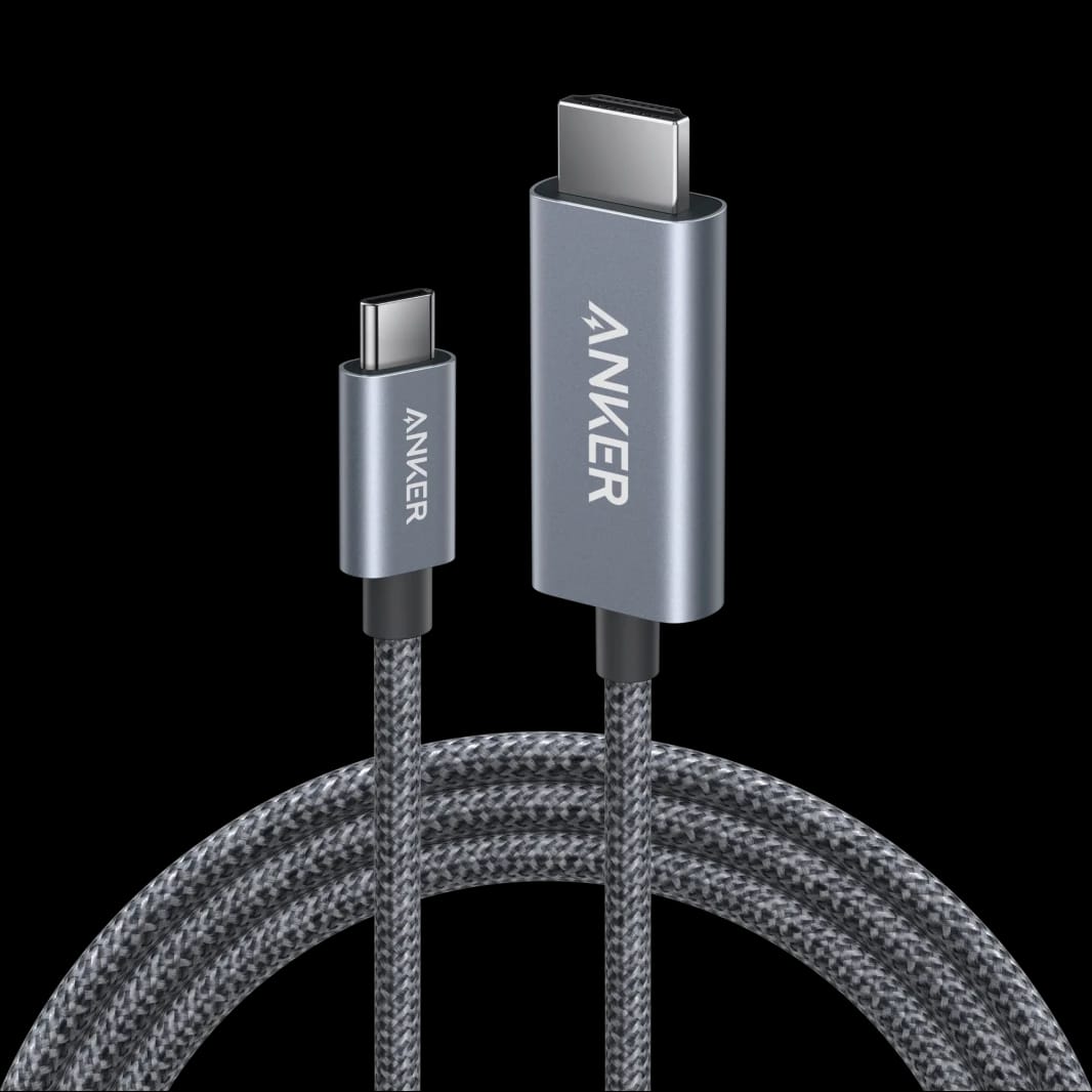 أنكر نانو كابل USB-C إلى HDMI (6 أقدام، 4K@60Hz، مضفر)