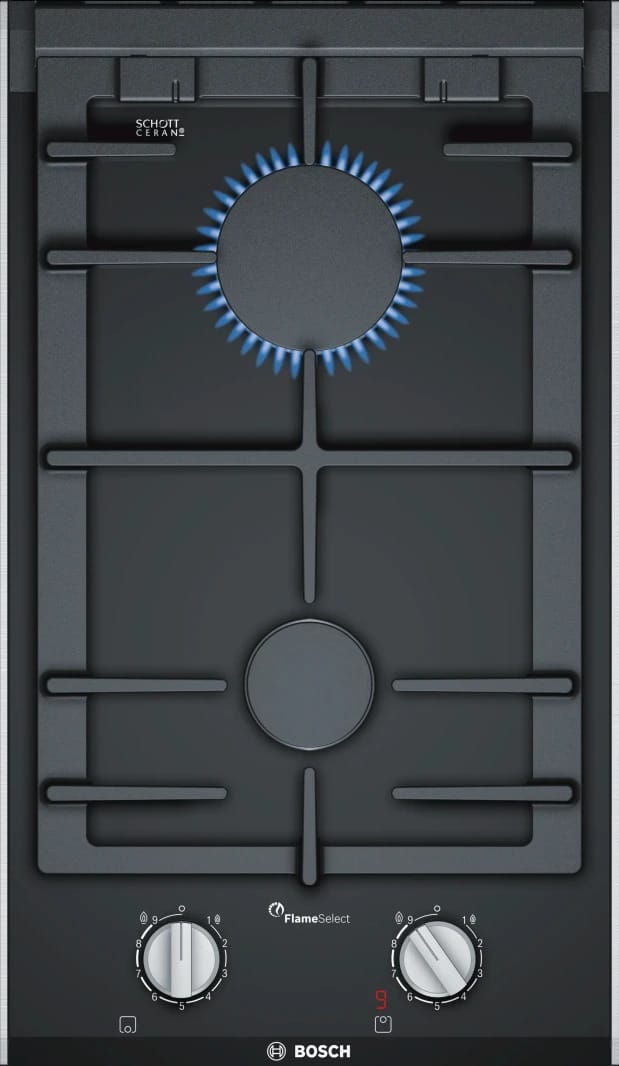 Bosch PRB3A6D70M Series 8 Ceramic Hob 30CM Domino Digital Display FlameSelect