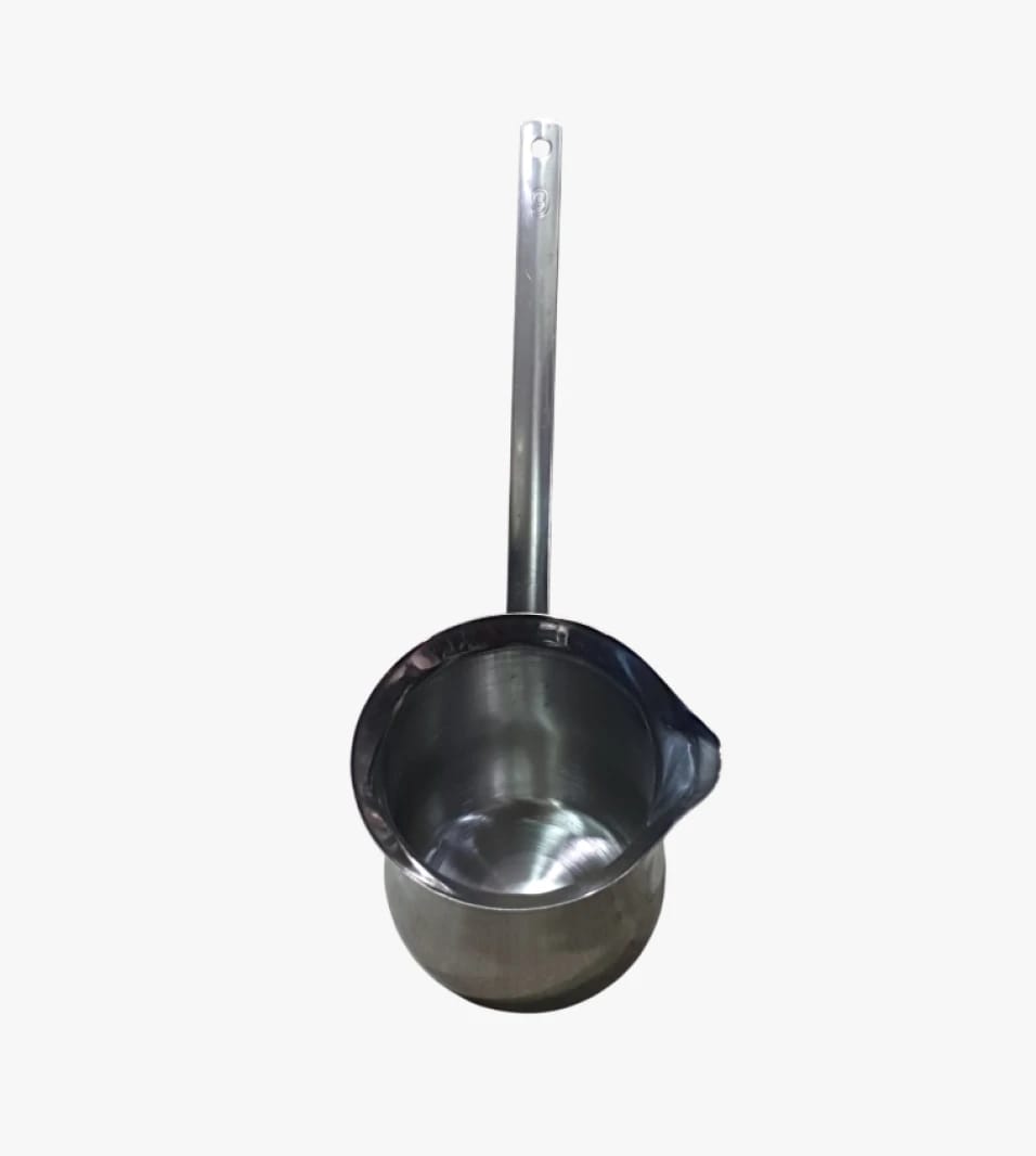 High-Quality Stainless Steel Coffee Pot with Long Comfortable Handle for Associations, Cafes, and Coffee Enthusiasts