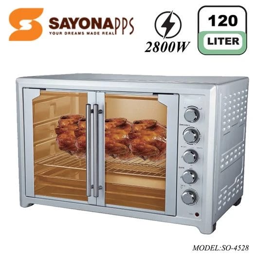 Unique French Design Electric Oven by Sayona, 120 Liters