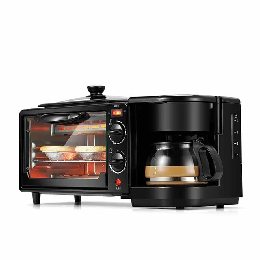 Multi-Use Device: Oven, Coffee Maker, and Grill