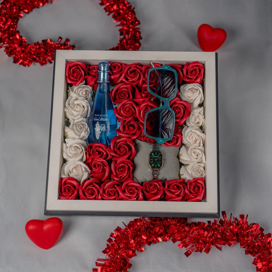 Aqua Rose Elegance Gift Box