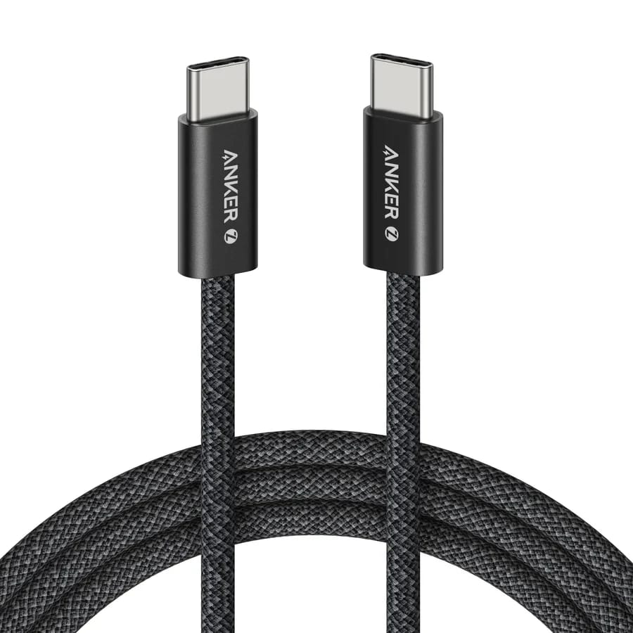 كابل أنكر زولو USB-C إلى USB-C بقدرة 240 وات (6 أقدام) - أسود