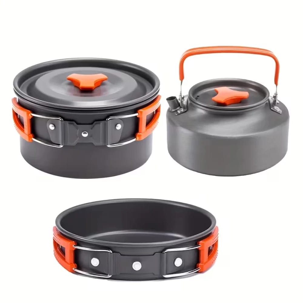 Cozywind Camping Cookware Set, 10-Piece for 2-3 People