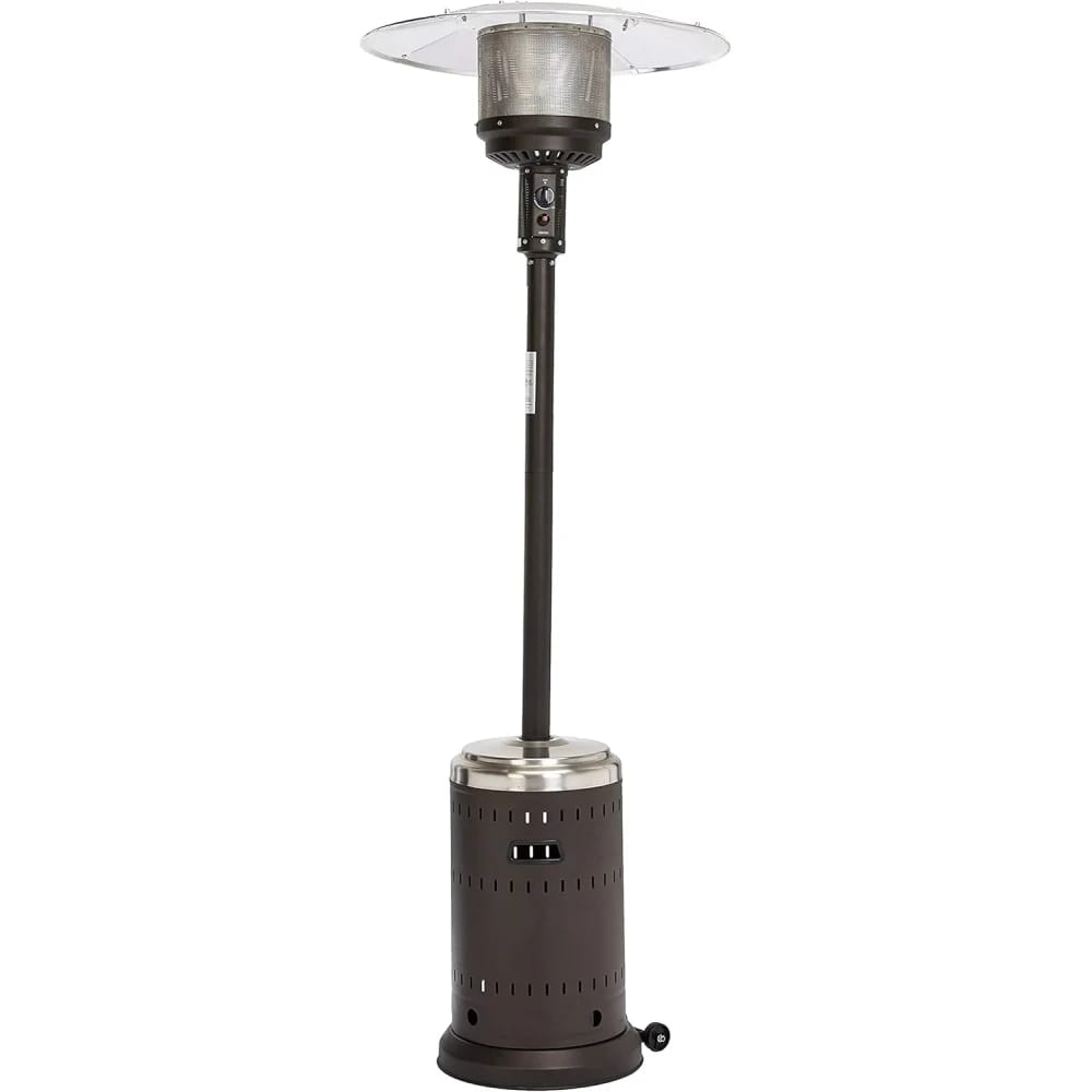 Amazon Basics Patio Heater Stainless Steel Sable Brown
