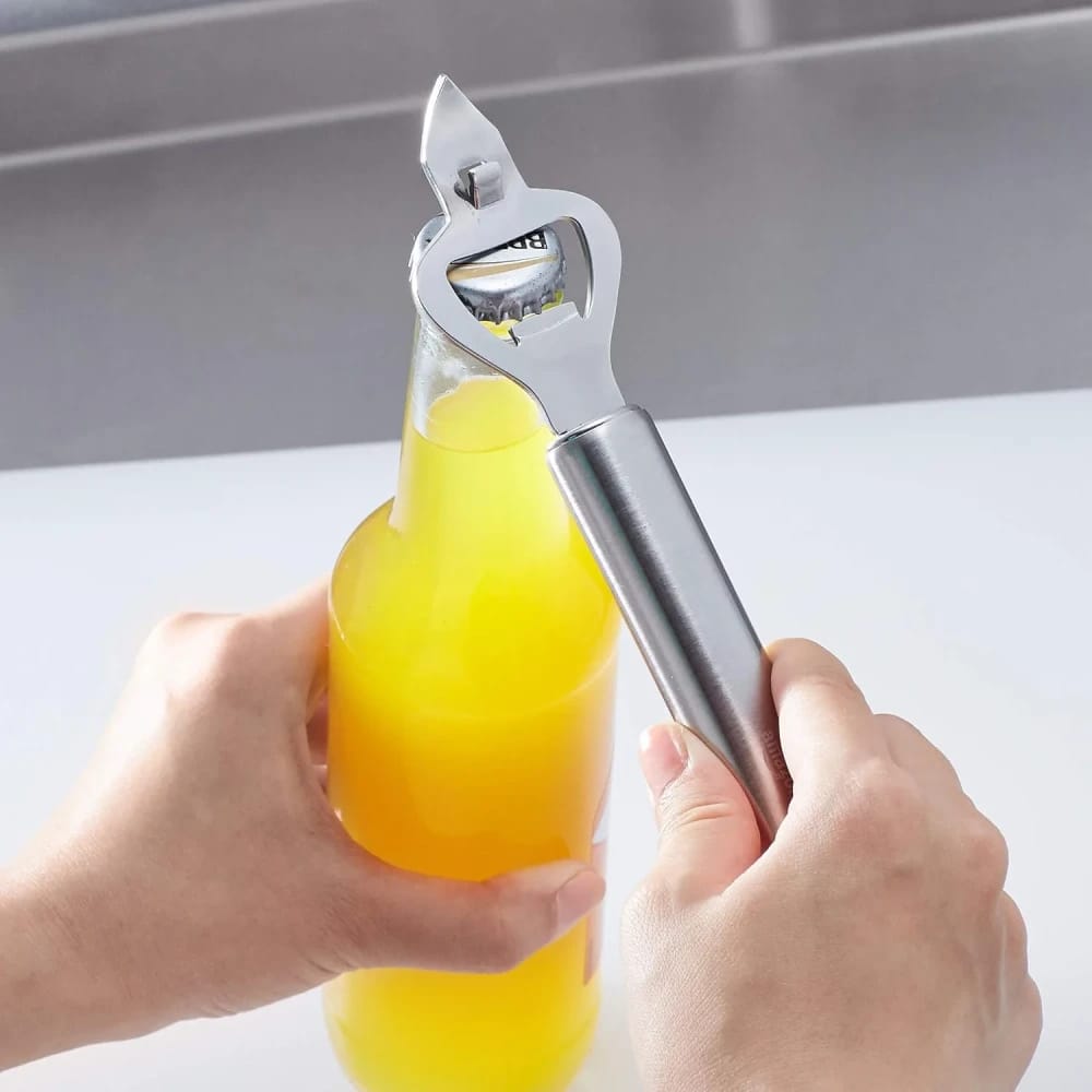AmazonCommercial Stainless Steel Bottle Opener with Piercing Tip