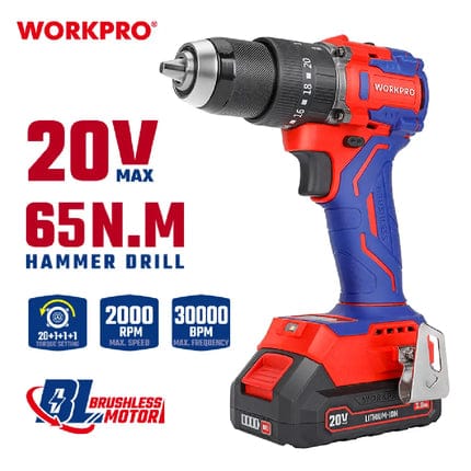 درل شحن 13 ملم 65 نيوتن خاصية شاكوش من وورك برو (WP390019)