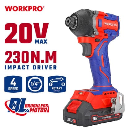 WORKPRO Wireless Impact Driver 230 Nm Without Battery and Charger (WP390105)