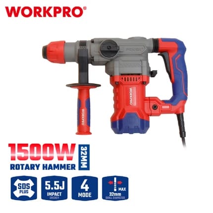 1500W Rotary Hammer Drill 32mm by WORKPRO (WP470401)