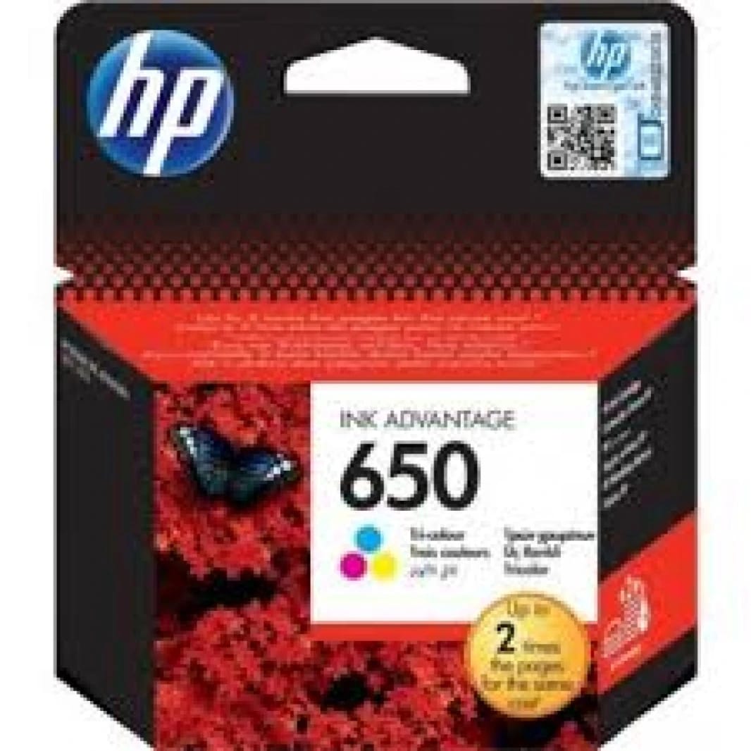HP 650 Tri-Colour Ink Cartridge