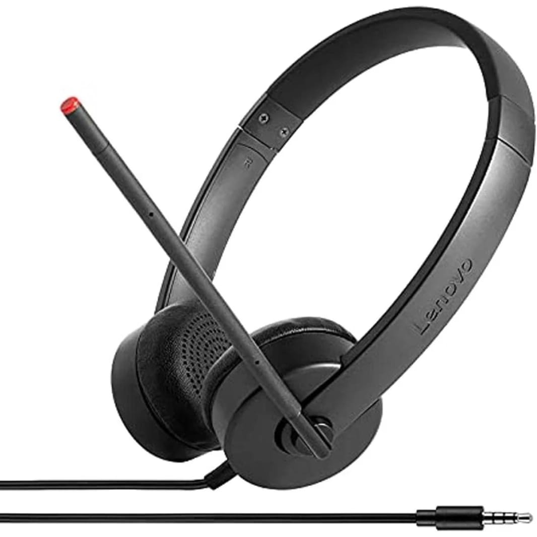 Lenovo Essential Stereo Analog Headset with 180° Microphone