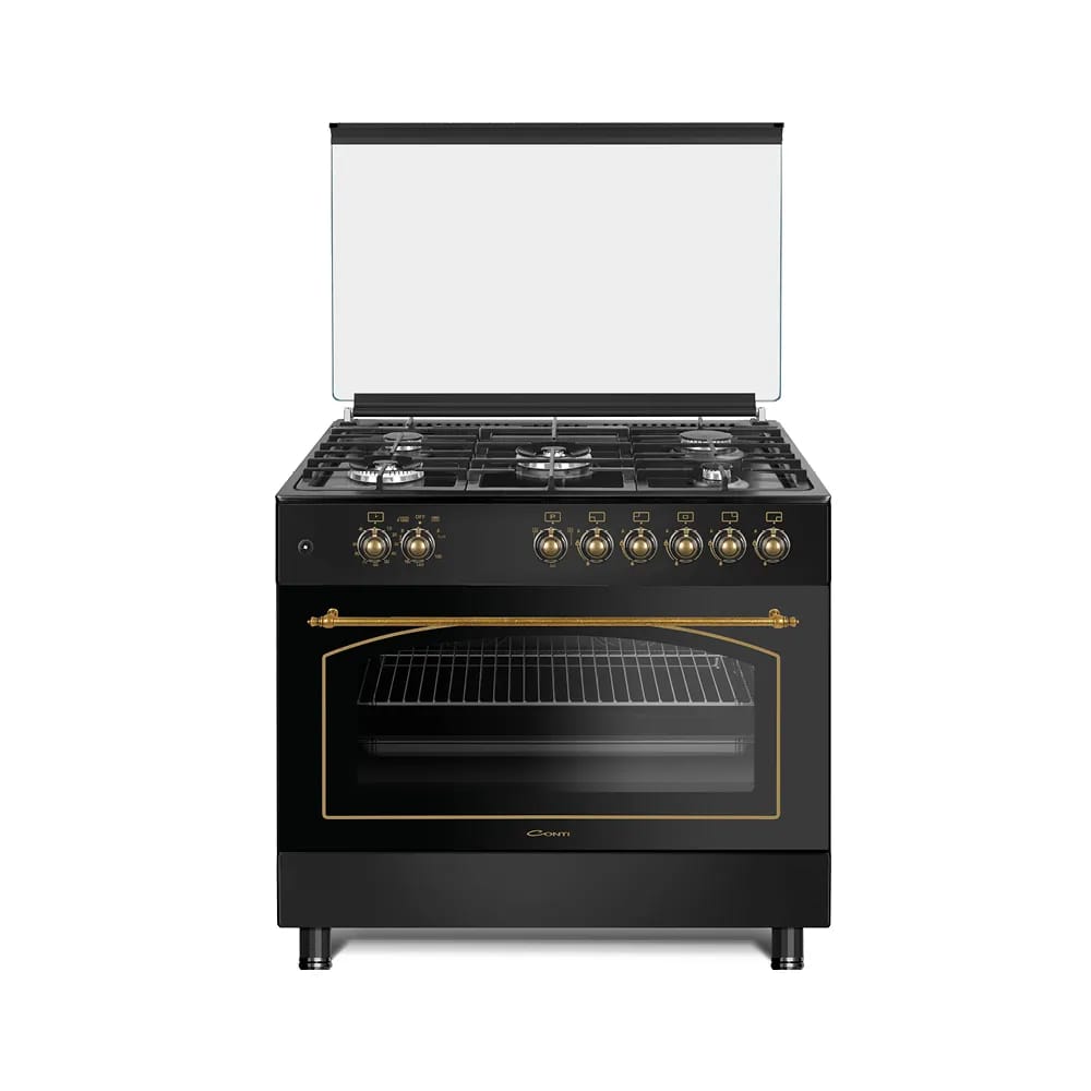 CONTI Gas Cooker 90cm 5 Burners Cast Iron
