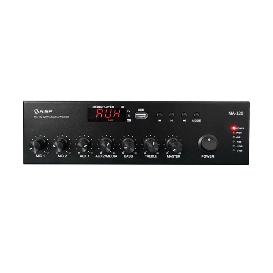 AISP MA-120 Digital Amplifier with BT/USB/FM 120W