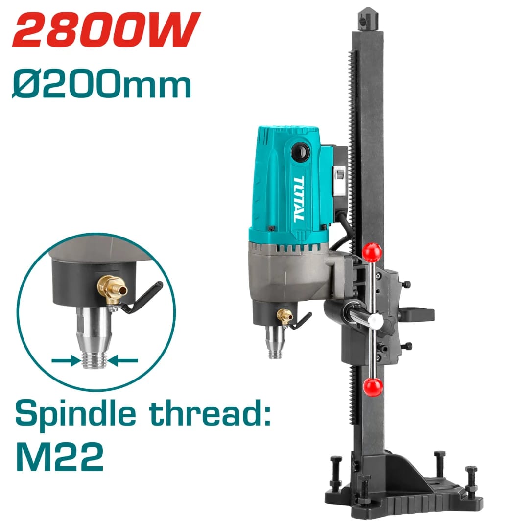 TOTAL Diamond Drilling Machine 2800W | 200mm (TDDM28001)