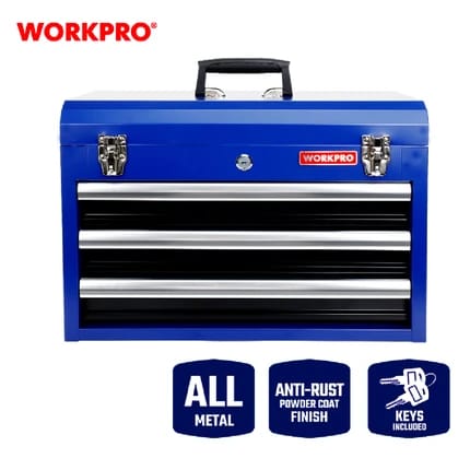 3-Layer Toolbox with 2 Drawers by WORKPRO (WP282006)