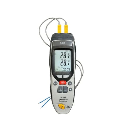CEM Digital Thermometer with Multiple Inputs and Sensors Model (DT-852)