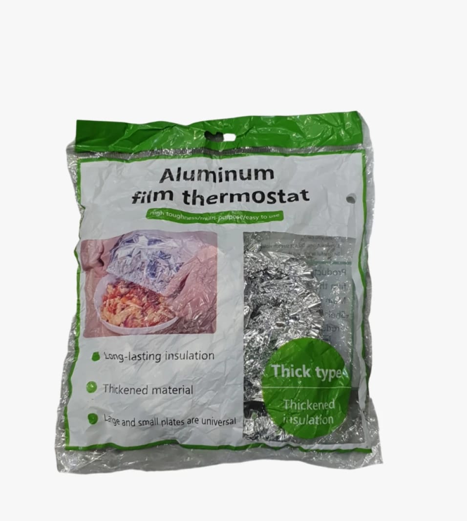 Aluminum Film Thermostat Cover with Insulating Design for Household Crockery, Long-lasting, Easy to Use, for All Family Members