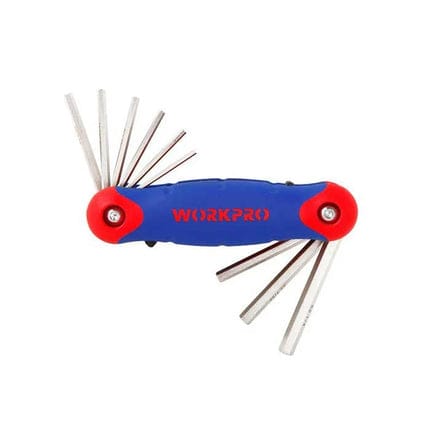 WORKPRO 9-Piece Folding Hex Key Set (W022005WE)