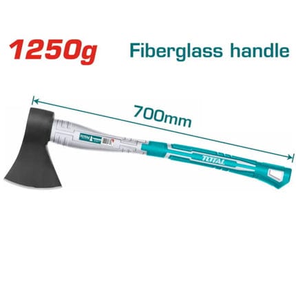 Total 1250g Fiberglass Handle Iron Cutting Axe (THT7812506)