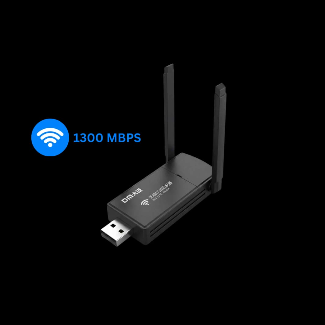 محول WiFi DM AD085 USB 2.0 - نطاق مزدوج 1300Mbps