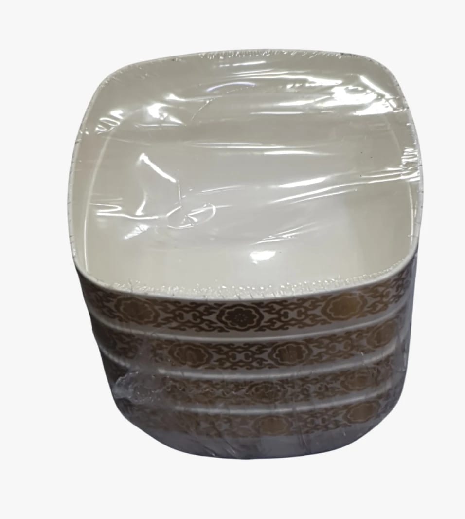 Decorative Gold Plastic Bowl Set for Party and Home Use with Elegant Design by a Renowned Brand