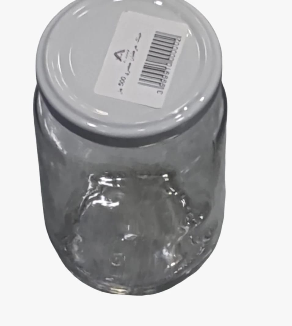High-Quality Glass Jar with White Lid, 500ml Capacity for Ideal Storage and Organization for Every Family