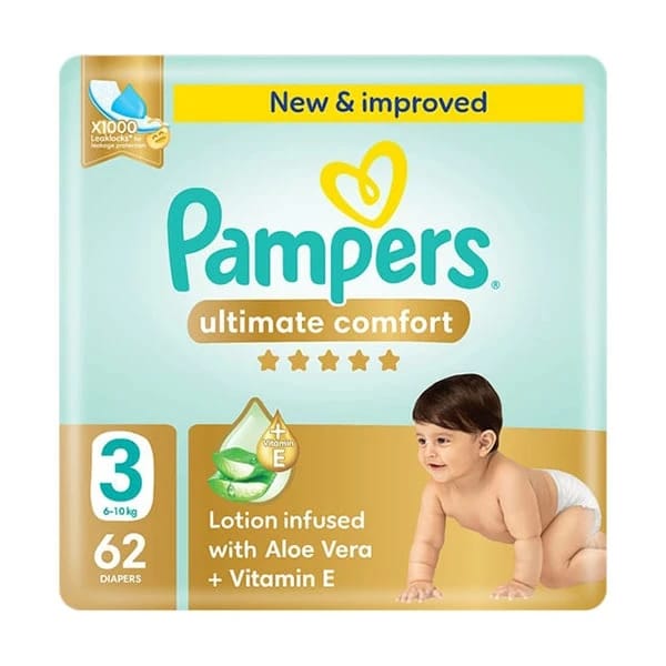 فوط الأطفال Pampers Ultimate Comfort (3) 62