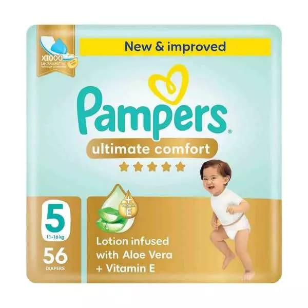فوط الأطفال Pampers Ultimate Comfort (5) 46 Baby Diapers