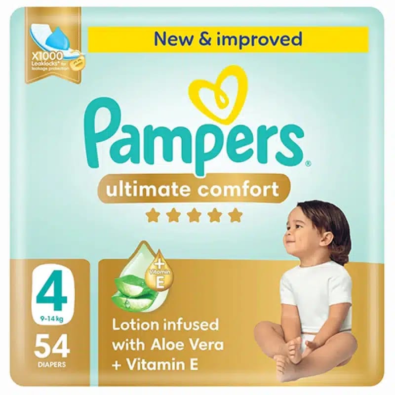 فوط الأطفال Pampers Ultimate Comfort (4) 54 Baby Diapers