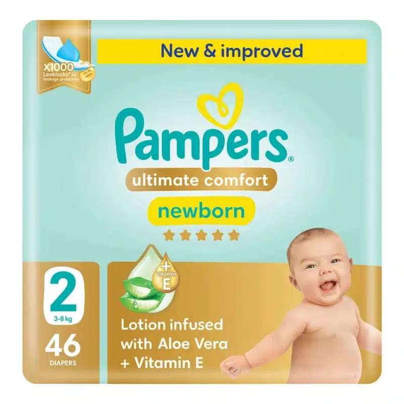 فوط الأطفال Pampers Ultimate Comfort (2) 46 Baby Diapers