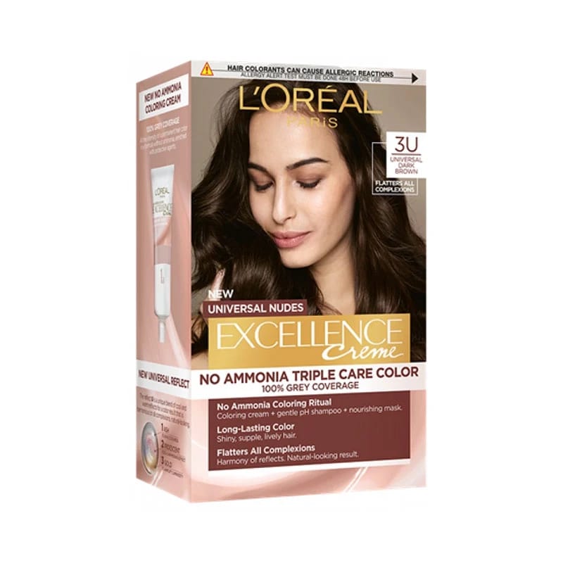 L'Oréal Paris Excellence Universal Nudes Ammonia-Free Dark Brown 3U