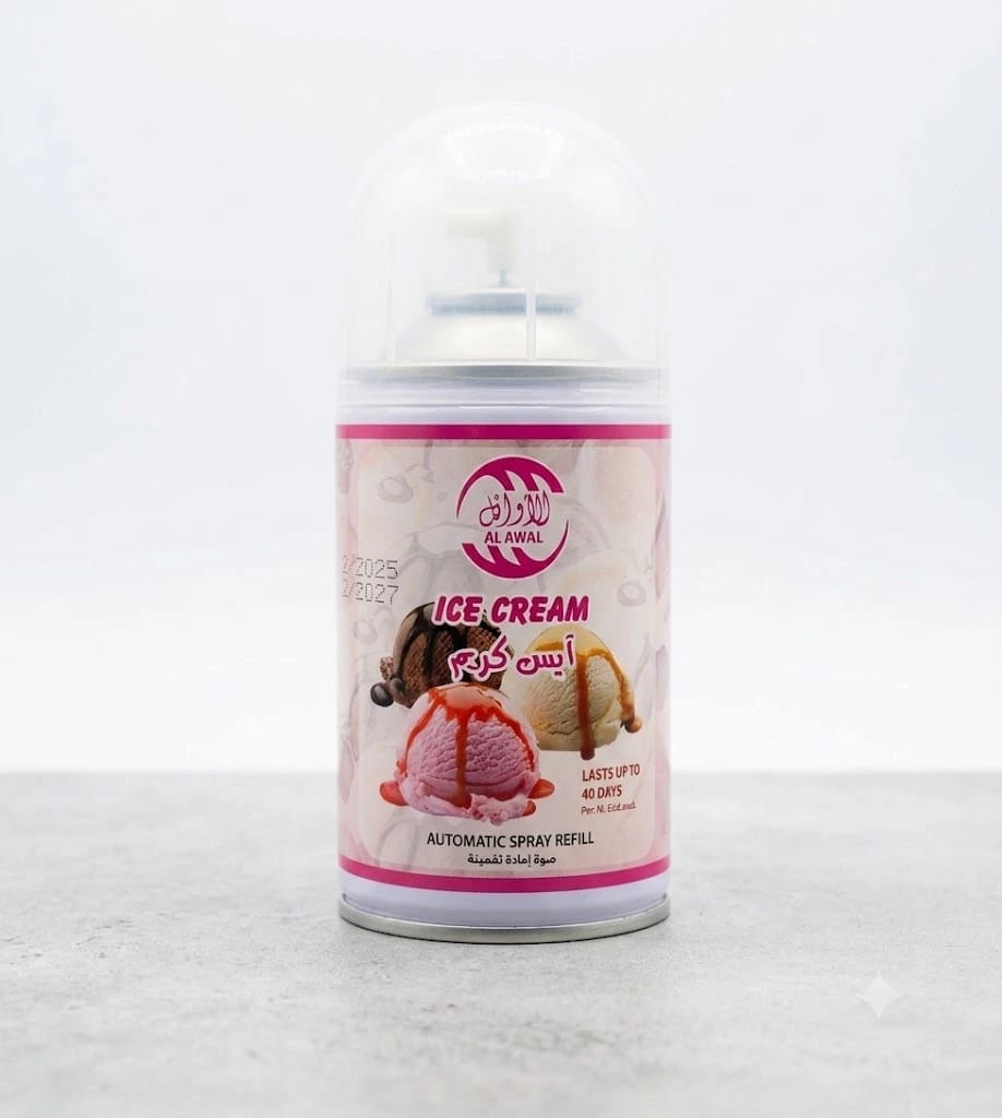 Al Jawal Automatic Air Spray Refill Ice Cream Scent for Fresh and Pleasant Home Ambiance Experience