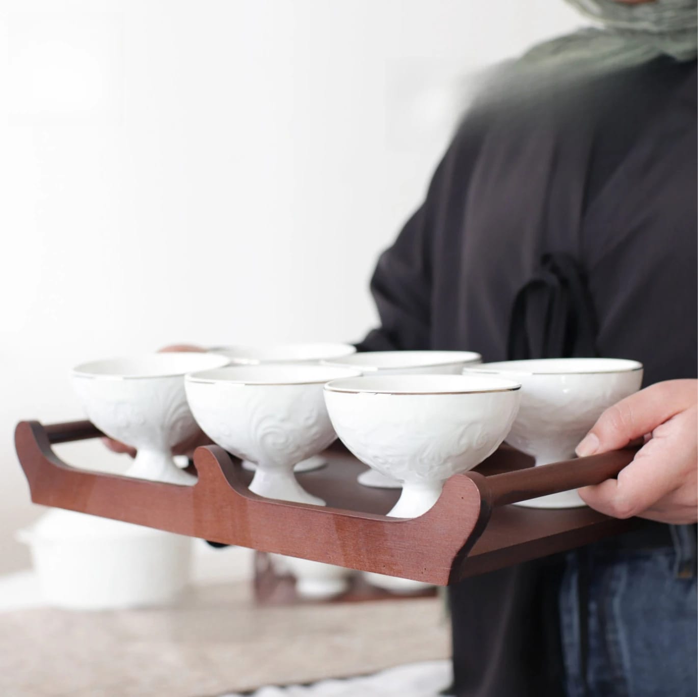 Yogurt Bowl Set with Tray