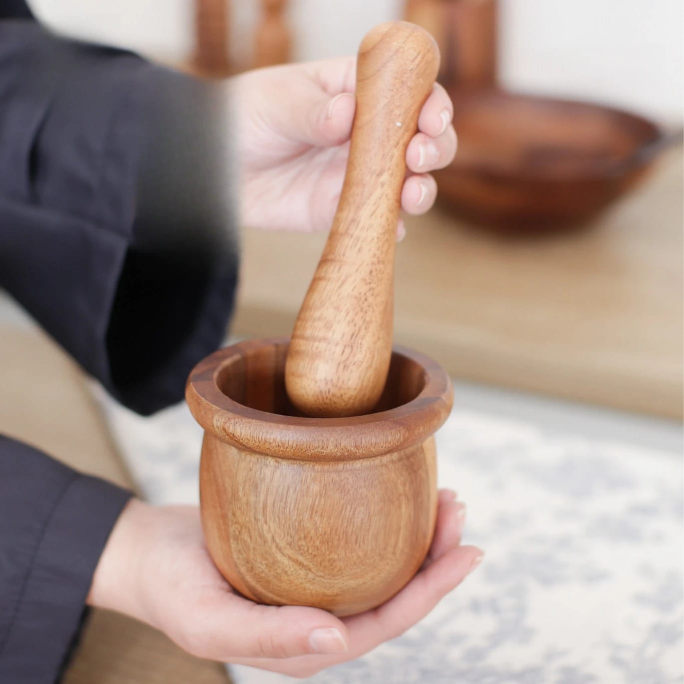 Wooden Garlic Masher