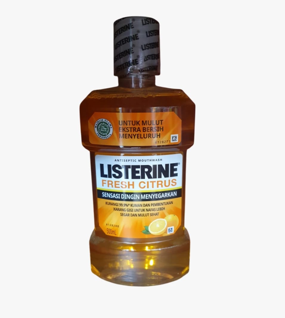 Listerine Fresh Citrus Mouthwash with Citrus Flavor for a Refreshing Oral Experience, Ideal for All Ages