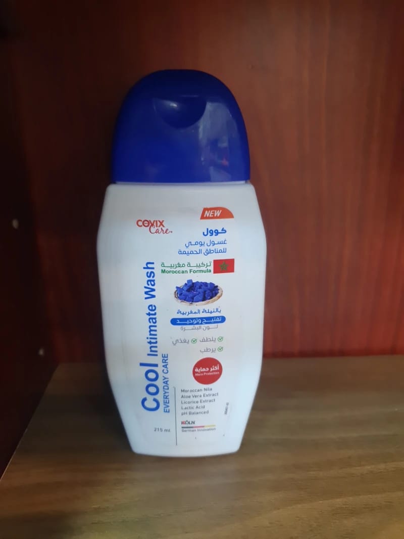 Covix Care Cool Intimate Wash Daily Cleanser for Women with Moroccan Formula and Menthol for Refreshing Comfort