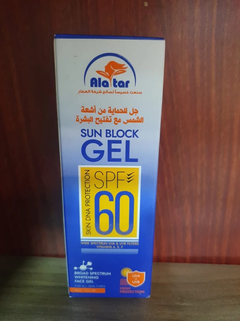 كريم جل العطار للحماية من الشمس بعامل حماية SPF 60 بتصميم واسع النطاق لجميع أنواع البشرة