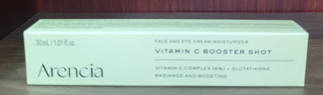 Arencia Vitamin C Face and Eye Cream Booster Shot for Radiance and Anti-Aging Skincare for All Women