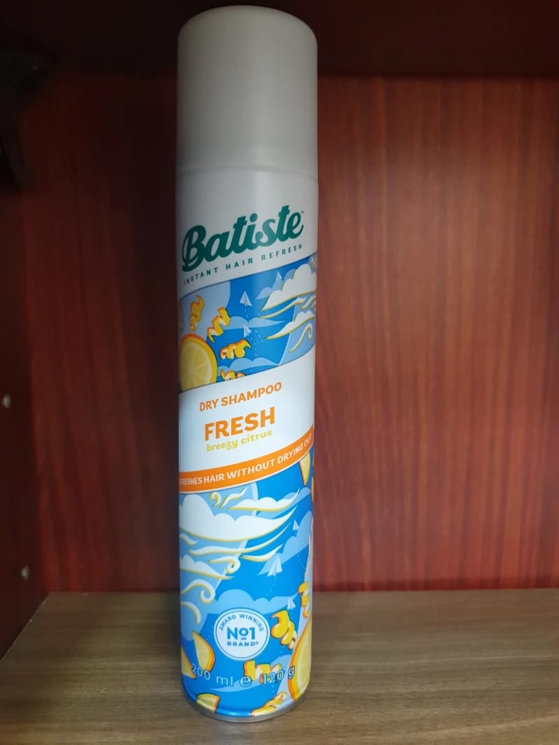 Batiste Dry Shampoo with Breezy Citrus Scent for Daily Refreshing Hair Vitality for Men and Women.