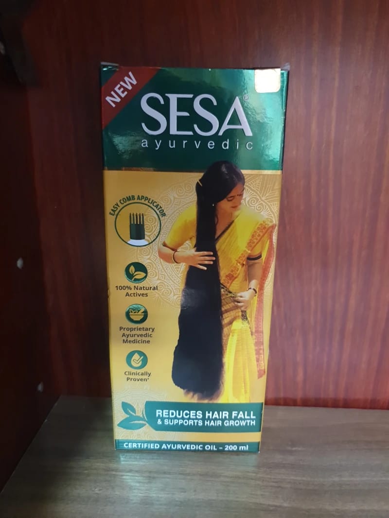Sesa Ayurvedic Herbal Hair Care Oil for Hair Fall and Scalp Treatment for Individuals Seeking Holistic Solutions