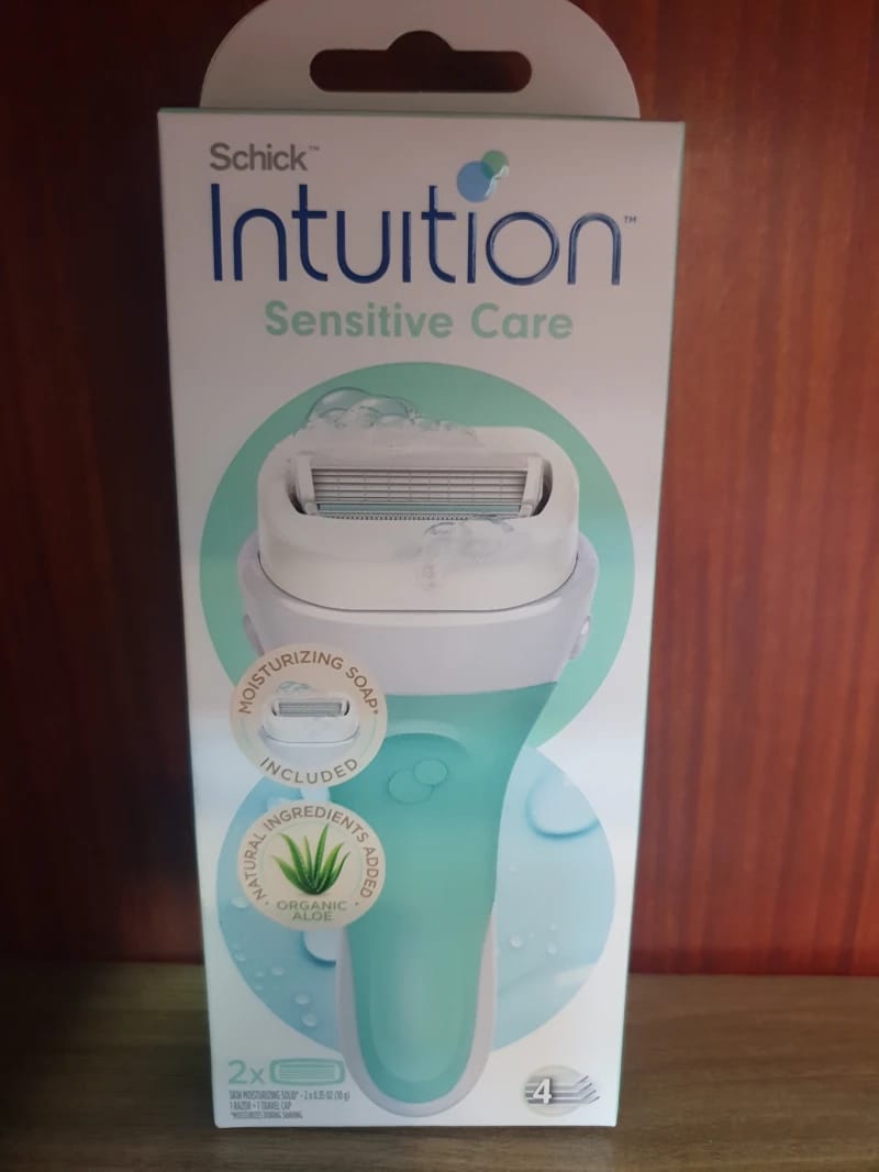 Schick Intuition Sensitive Care Razor with Moisturizing Soap and Natural Ingredients for Sensitive Skin