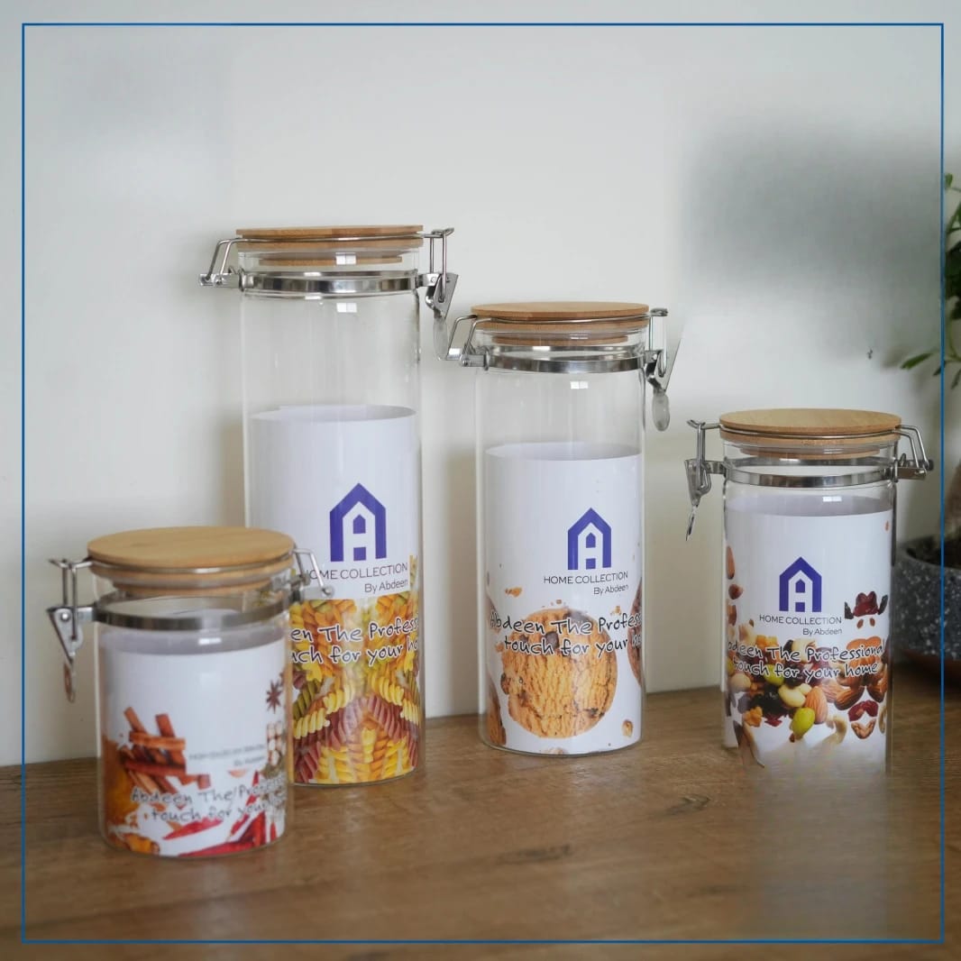 Glass Jar with Wooden Lid