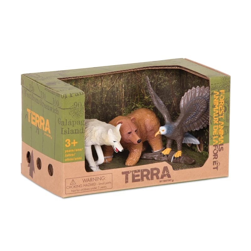 مجموعة دمى حيوانات الغابة للأطفال من تيرا