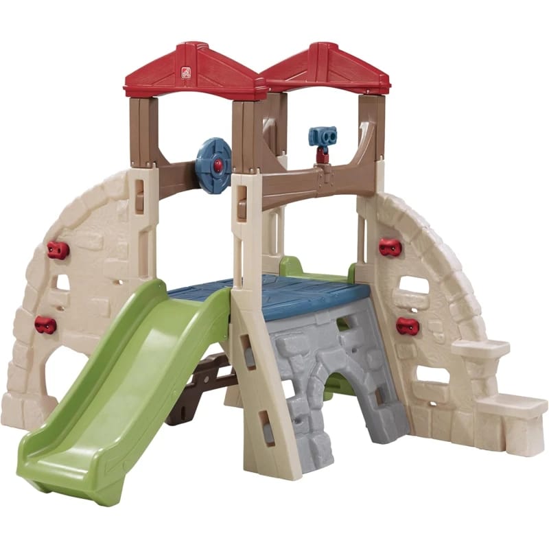 Step2، مجموعة ألعاب خارجية للأطفال Alpine Ridge Climber وسطح التزحلق