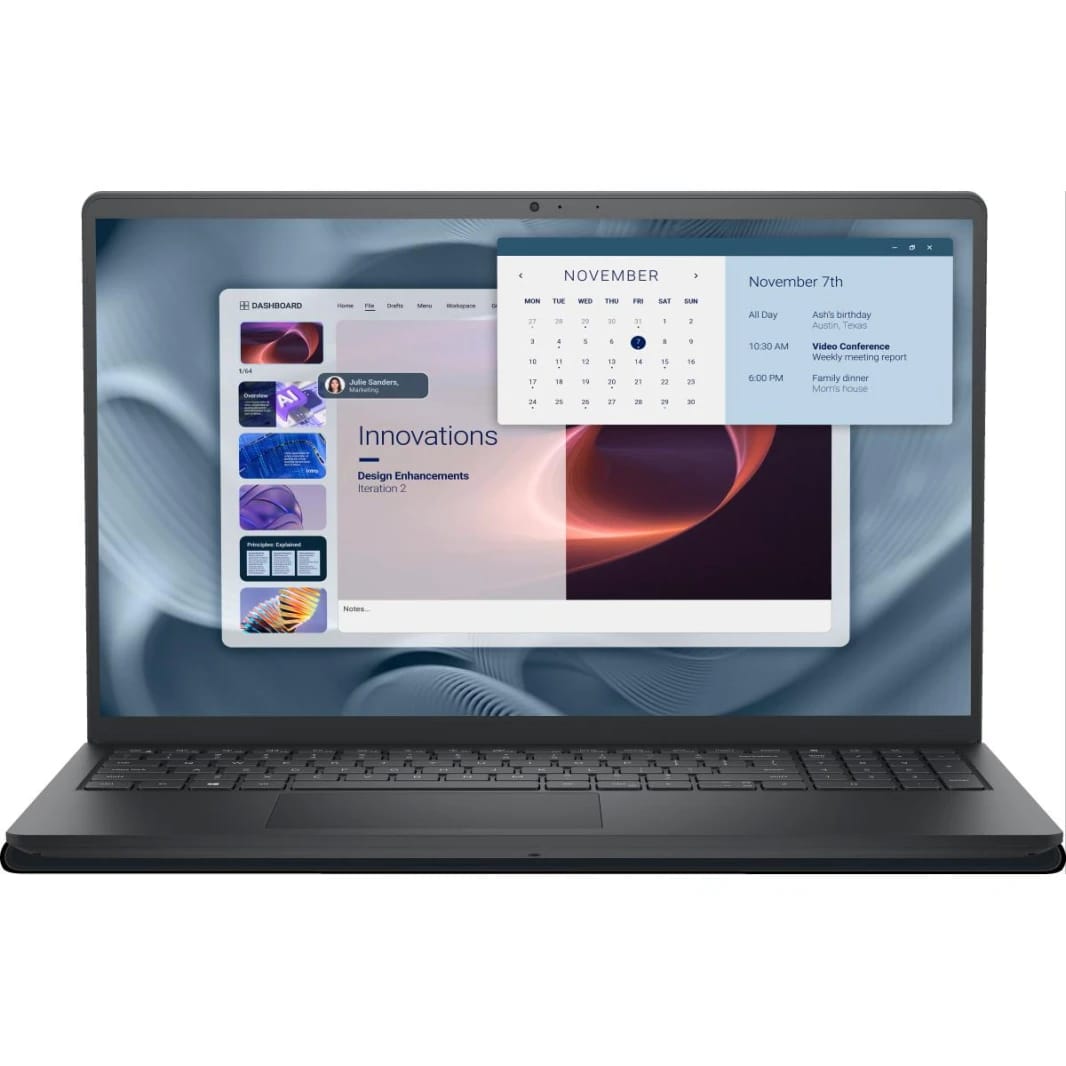 Dell Pro 15 Essential PV15250M, 15.6" FHD WVA @120Hz, 14th Gen Intel Core 3 100U, 8GB RAM DDR5, M.2 512GB PCIe NVMe, Carbon Black Business Laptop