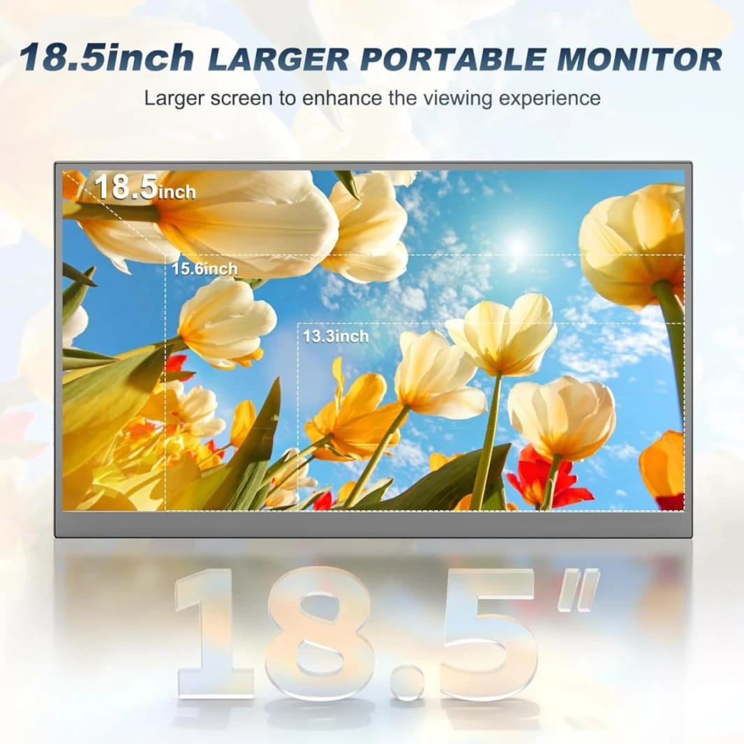 Portable Monitor 18.5" IPS 1080P 60Hz USB-C