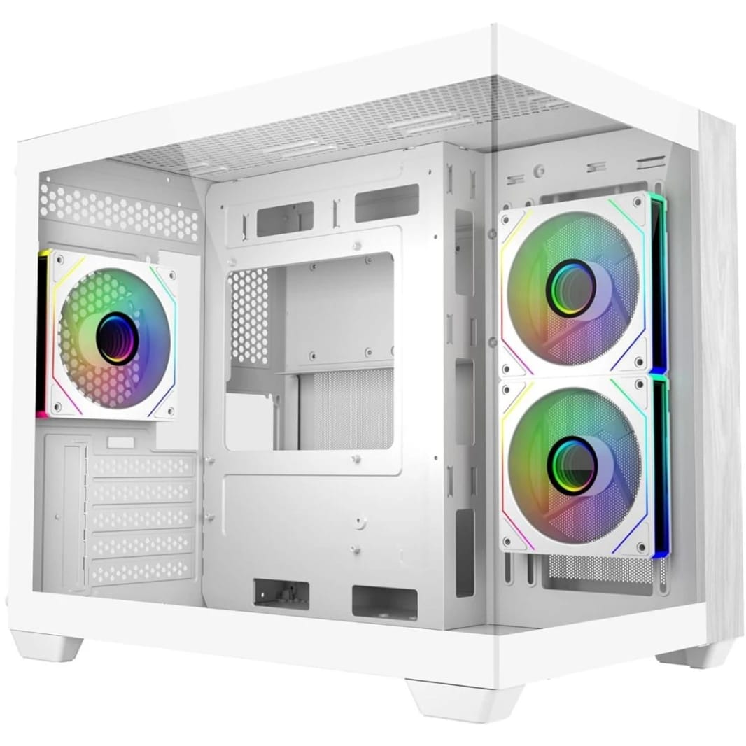 Cooler Master Elite 481 Wood White Micro ATX Mid Tower Case