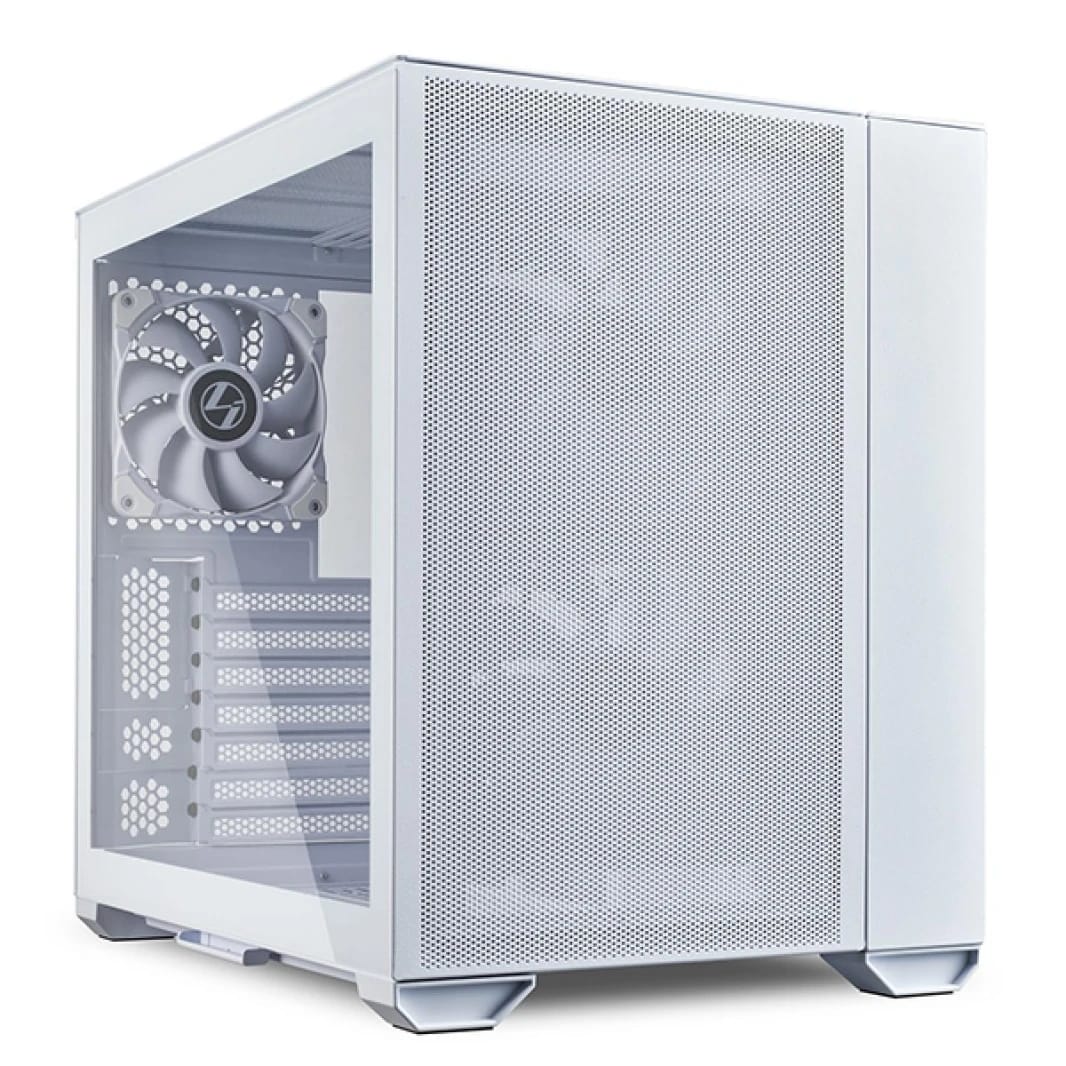 Lian Li O11 AIR MINI White Gaming Case w/ 3 Fans & Mesh Panels