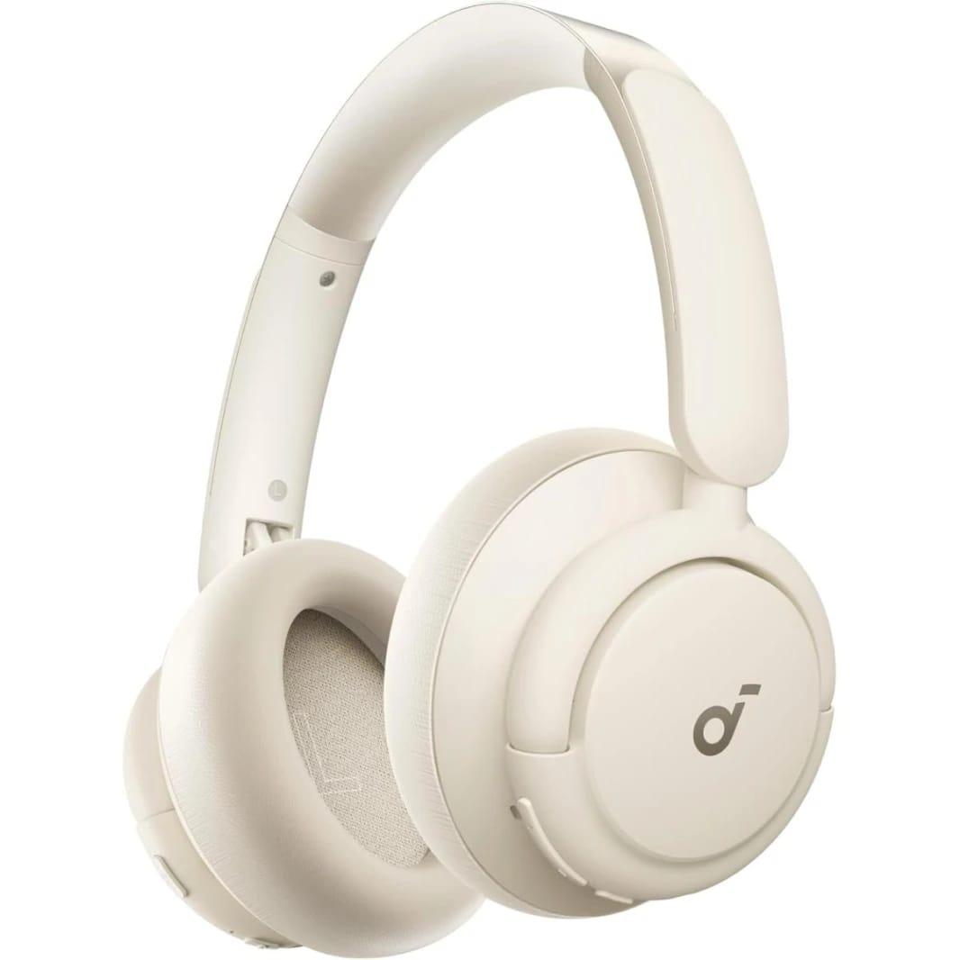 Soundcore Q30 by Anker, Hybrid Active Noise Cancelling Headphones, Hi-Res Audio, 50H Playtime, Bluetooth, Beige