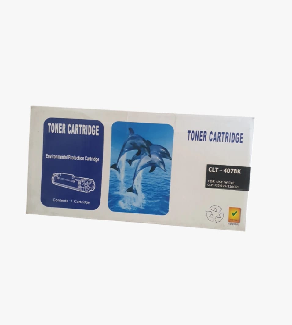 High-Quality Black Toner Cartridge CLT-407BK for Environmental Protection Printers, Designed for CLP-320/325/326/321 Models.